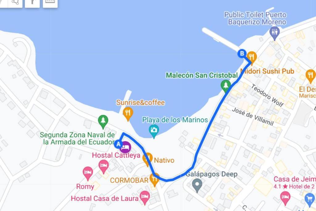 Casa Playa Los Marinos Puerto Baquerizo Moreno Ngoại thất bức ảnh